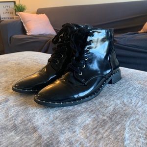 studded bottom combat boot